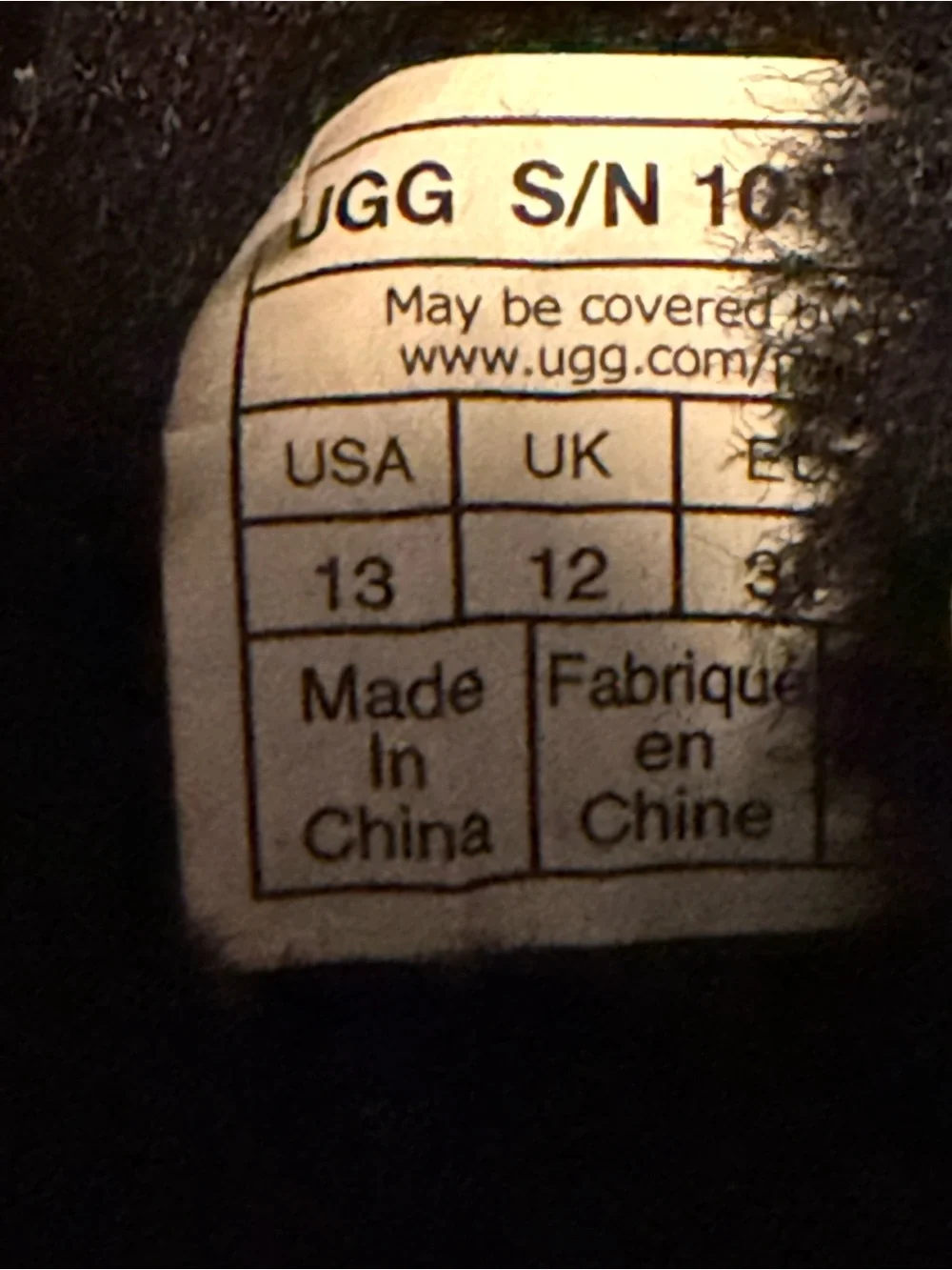 UGG Kids Black Suede Shearling Boots